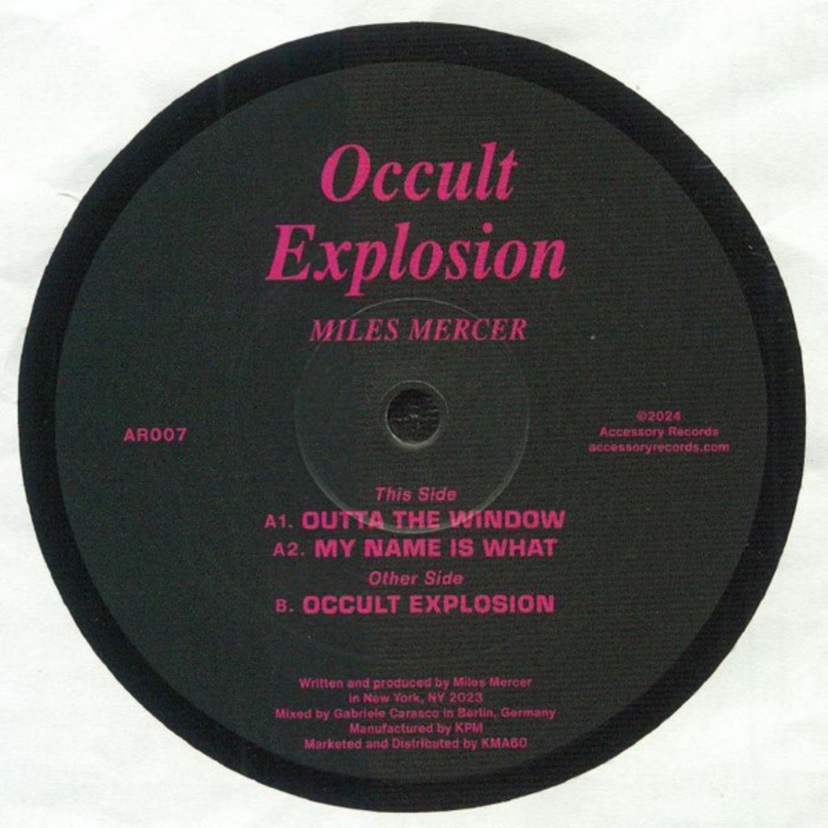 Occult Explosion EP | Miles Mercer | Accessory Records