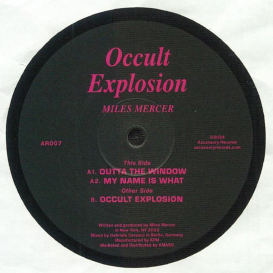 Occult Explosion EP | Miles Mercer | Accessory Records