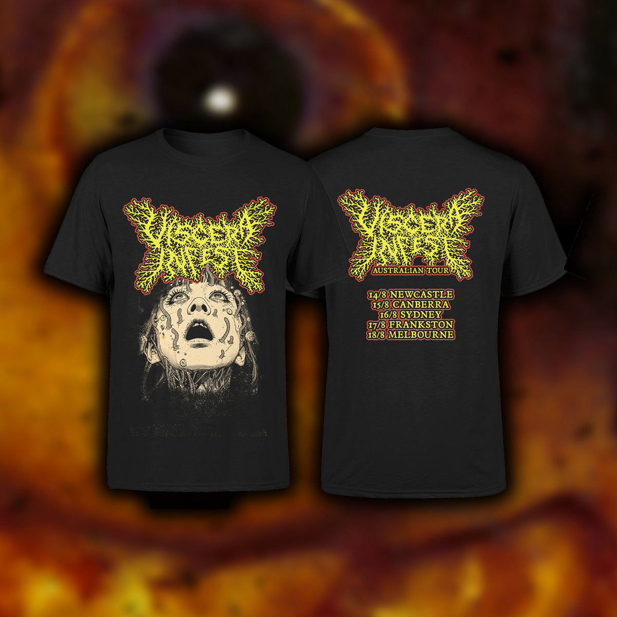 Viscera Infest Australian Tour Shirt - Short Sleeve - Pre-Order