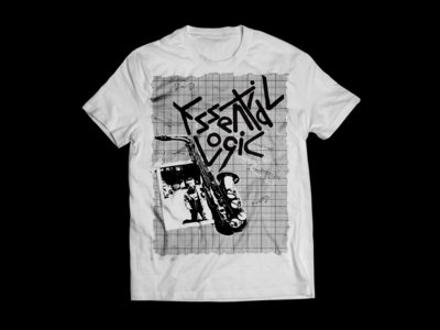 'Sax' Tee in White | Essential Logic