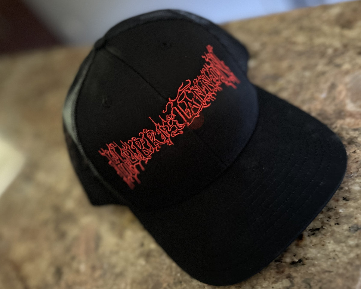 Gaea's) Cradle of Filth Logo Embroidered Black Trucker Hat