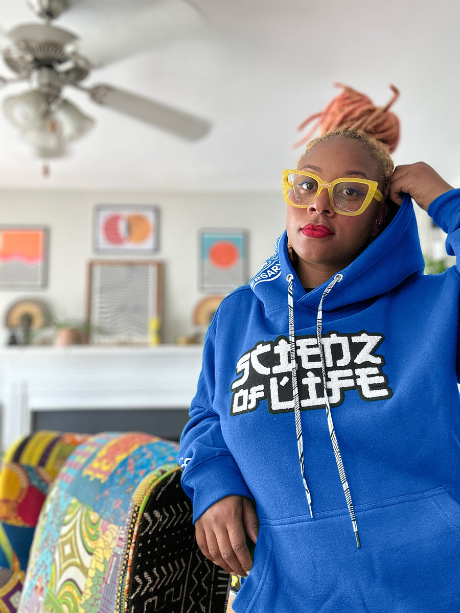 Scienz Of Life Spell Out Hoodie w/ Chenille Embroidery | John Robinson Scienz Of Life Spell Out Hoodie w/ Chenille Embroidery | John Robinson