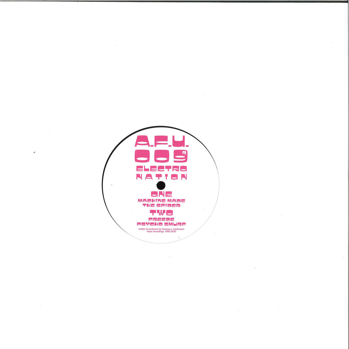 AFU009R Electro Nation - Machine Made EP (remastered) black Vinyl