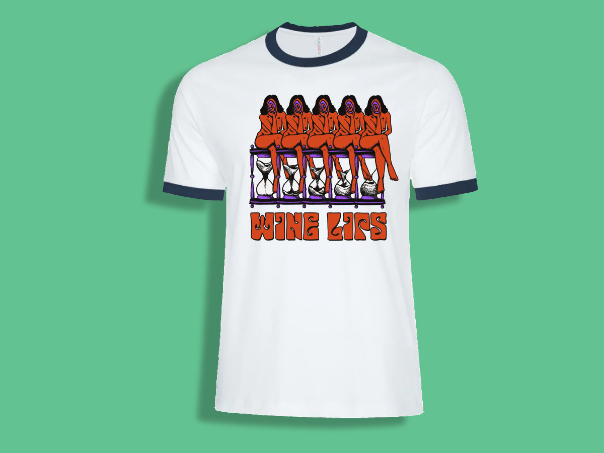 Booby Trap T-shirt | Wine Lips