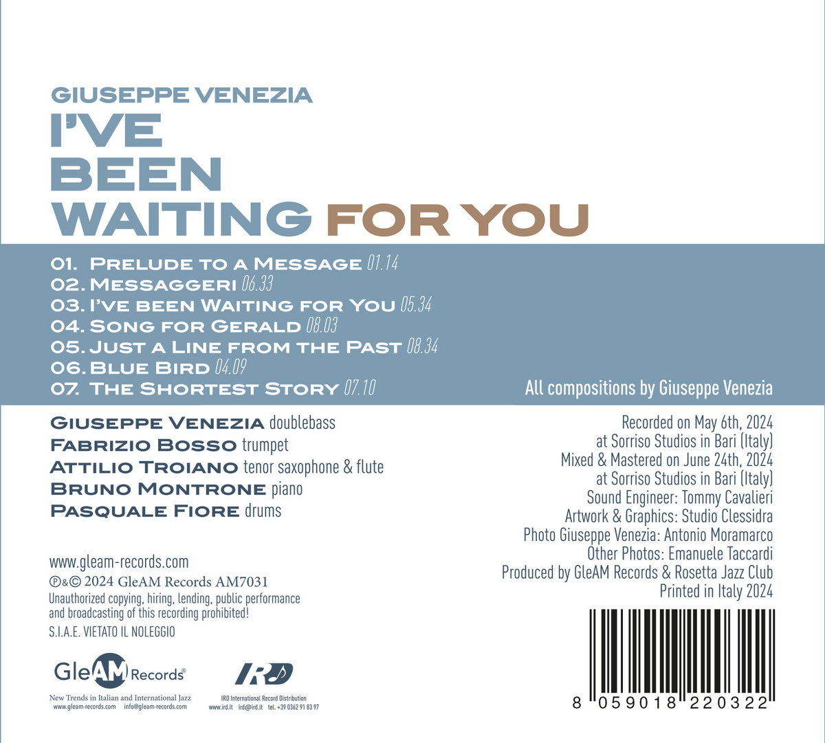 I've Been Waiting For You | Giuseppe Venezia feat. Fabrizio Bosso