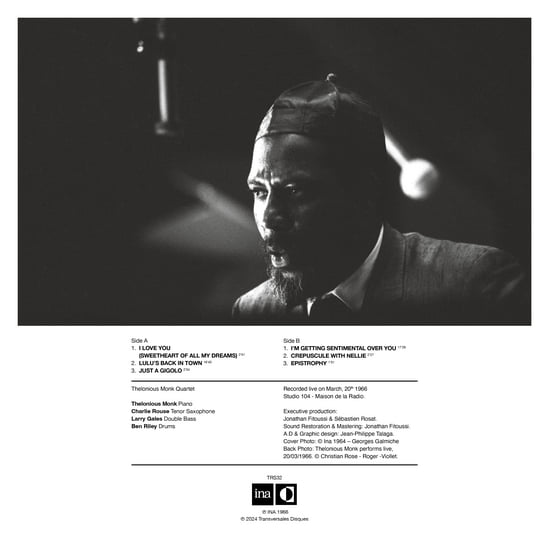 Live in Paris (1966) | Thelonious Monk | Transversales Disques