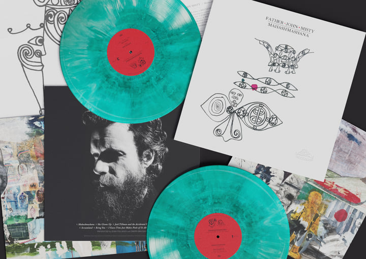 米2LP Father John Misty Mahashmashana SP1666 SUB POP /00660 Father John Misty - Mahashmashana (Blue Mashup Vinyl) - Pop