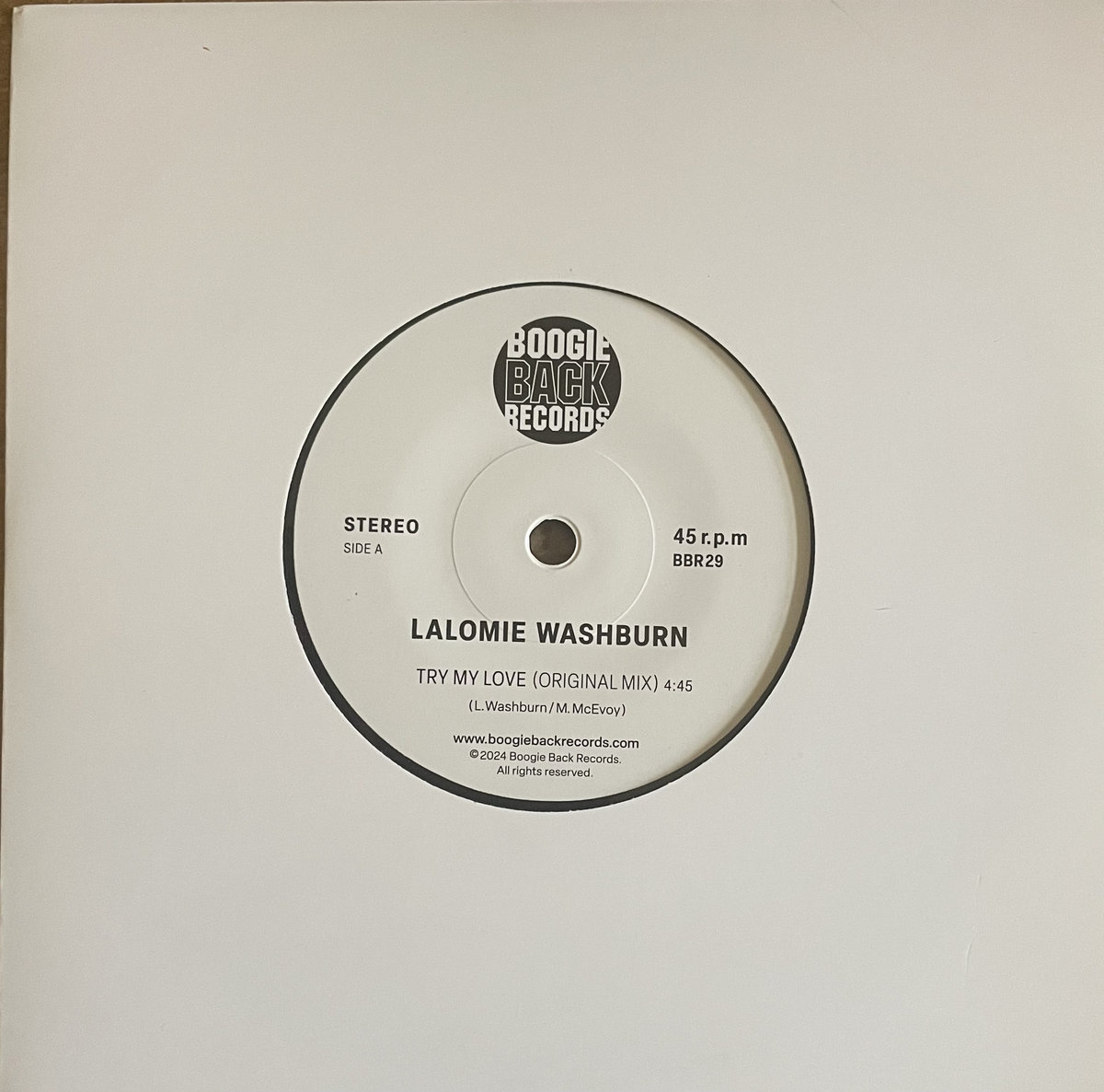 Try My Love (Boogie Back Mix) - Lalomie Washburn | Boogiebackrecords