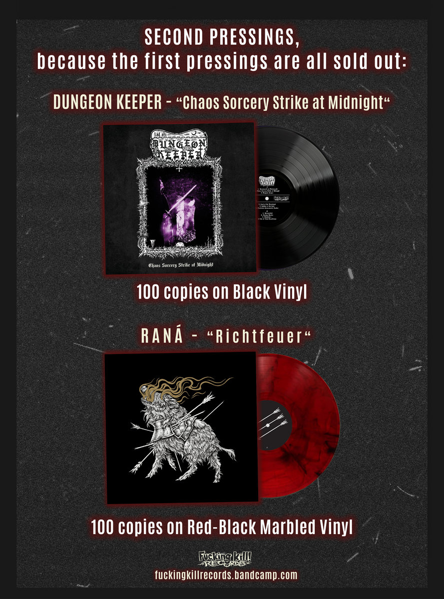 Second Pressing! "Dark-Black" Vinyl" - limited 100