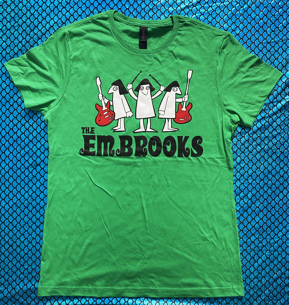 T-shirt Graphique Vintage XL "Over The Fields" - American Apparel, Vert