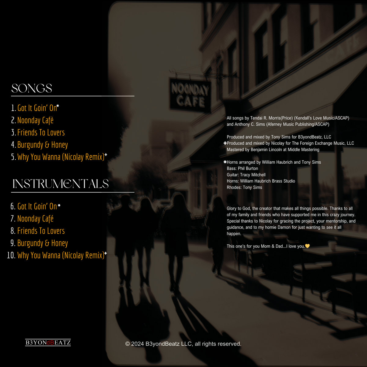 Tiorah Noonday Café' 1999 R&B Tiorah – Noonday Café – CD (Album), 1999 [r4244420] | Discogs
