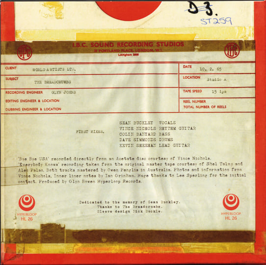 Bye Bye USA b/w Everybody Knows | SEAN BUCKLEY & THE
