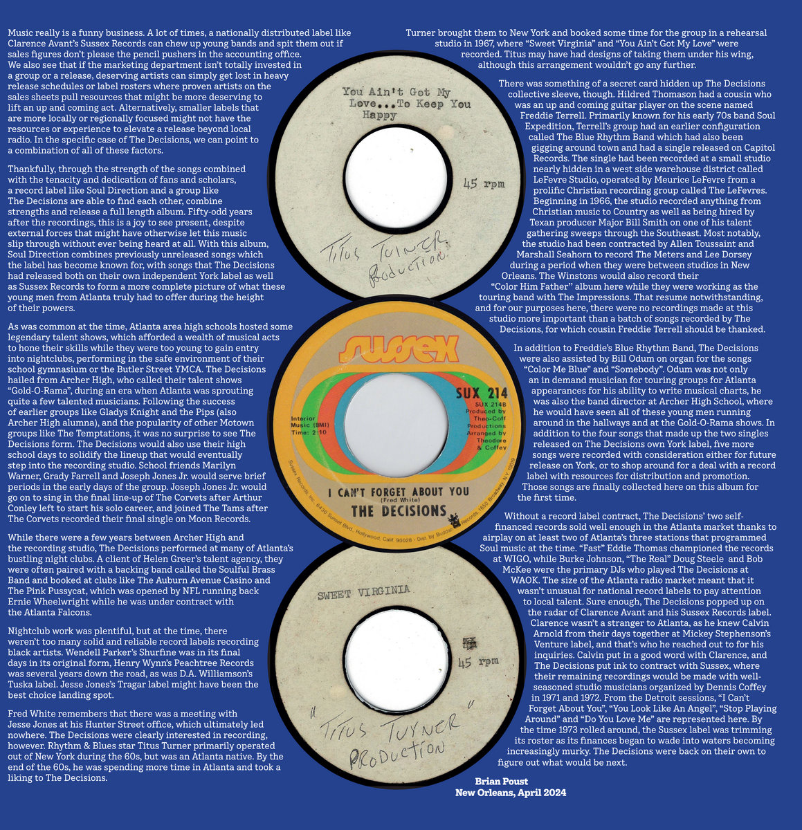 The Decisions - Color Me Blue - Soul Direction(LP Free Sampler) | Soul ...