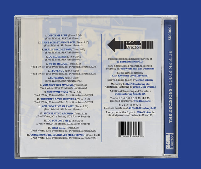 The Decisions - Color Me Blue - Soul Direction(LP Free Sampler