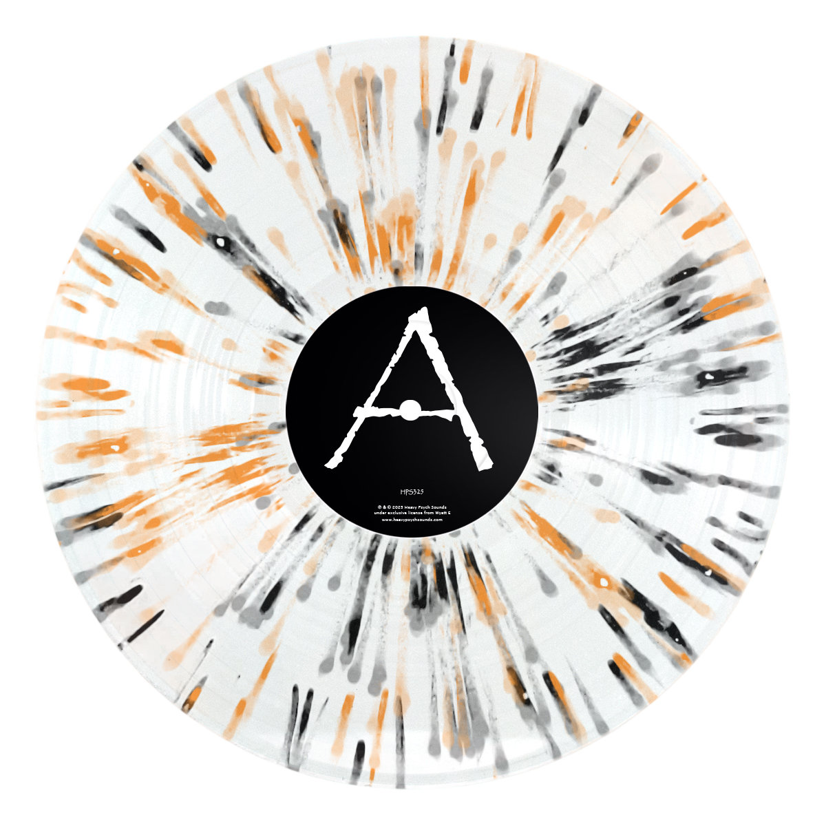 100 ULTRA LTD TRANSP. BACK. SPLATTER IN BLACK/ORANGE VINYL