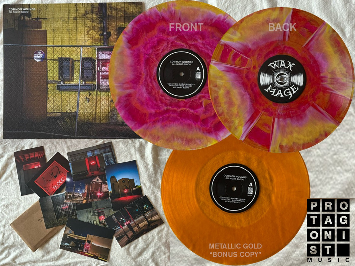★  BLOOD レコード 7\" All Night Blood | Common Wounds | PROTAGONIST MUSIC