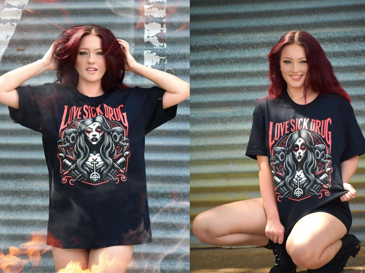 LSD Goth Girl T-shirt | Love Sick Drug