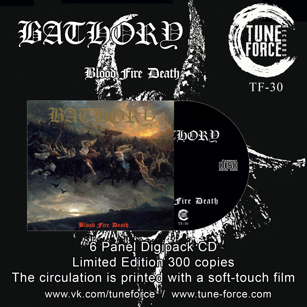 BATHORY Blood Fire Death Digipack CD | coyoterecords