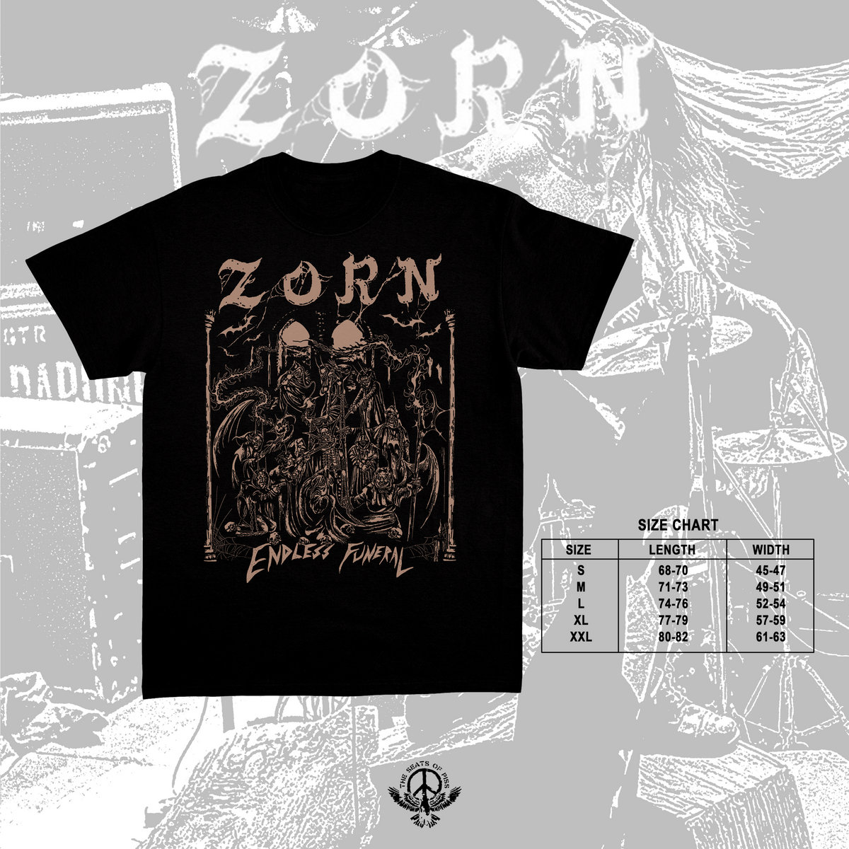 ZORN - ENDLESS FUNERAL T-SHIRT | The Seats Of Piss