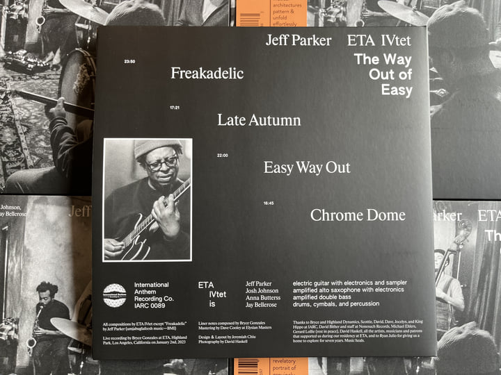 洋楽 Jeff Parker ETA IVtet 2LP Jeff Parker ETA IVtet 2LP - メルカリ