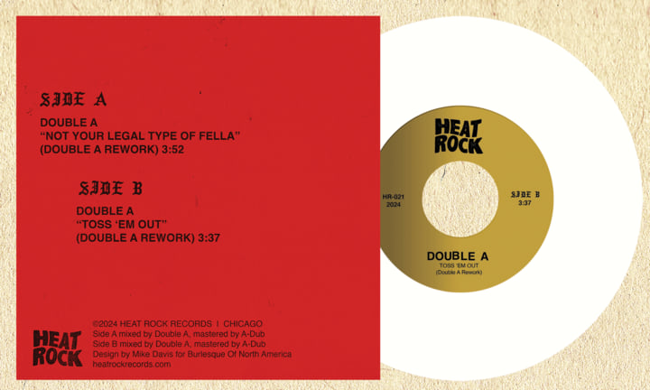 Double A / Not Your Legal Type Of Fella b/w Toss 'Em Out (Limited White Vinyl) Double A / Not Your Legal Type Of Fella b/w Toss 'Em Out (Limited White Vinyl)