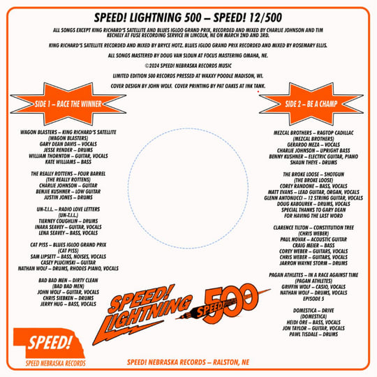 SPEED! LIGHTNING 500 | SPEED! NEBRASKA RECORDS | Wagon Blasters