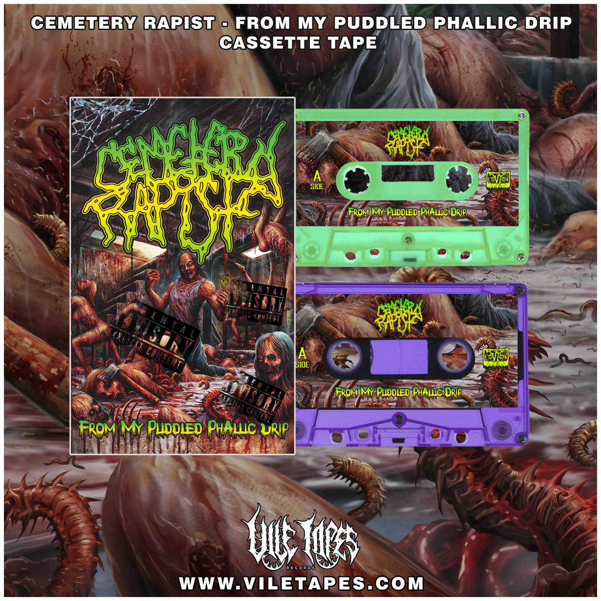 FROM MY PUDDLED PHALLIC DRIP | CEMETERY RAPIST | Vile Tapes