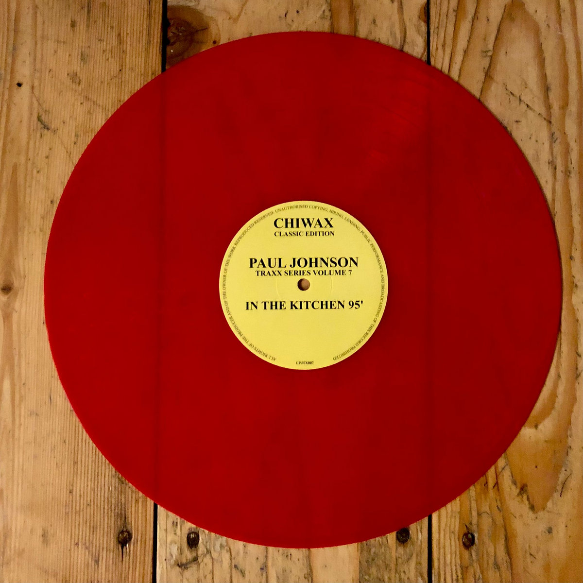 Paul Johnson / In The Kitchen 95 (Limited Red Vinyl!) Paul Johnson / In The Kitchen 95 (Limited Red Vinyl!)