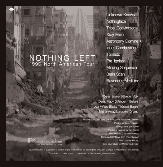 Nothing Left - 1990 North American Tour | Voivod | Minemine Records