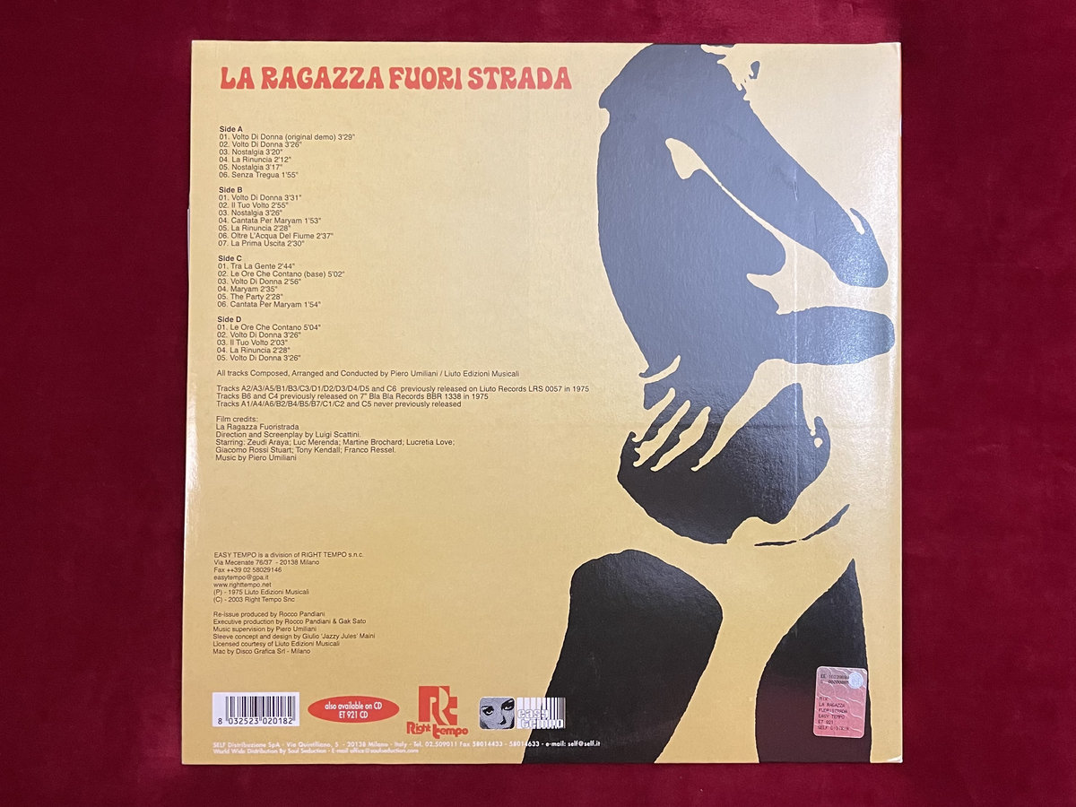 La Ragazza Fuori Strada | Piero Umiliani | Right Tempo / Mono Jazz