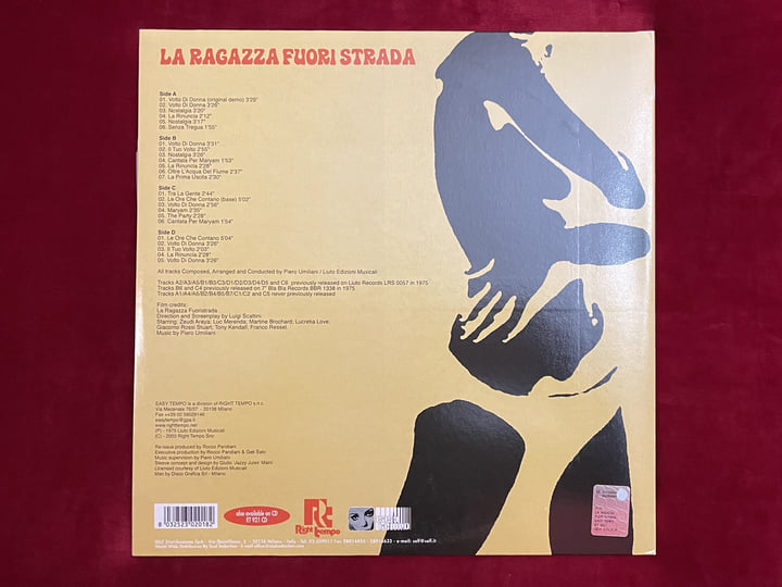 Piero Umiliani ‎– La Ragazza Dalla〜2LP La Ragazza Fuori Strada | Piero Umiliani | Right Tempo / Mono Jazz