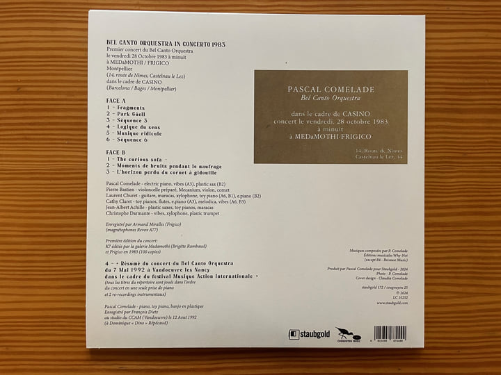 In Concerto 1983 | Bel Canto Orquestra | Staubgold