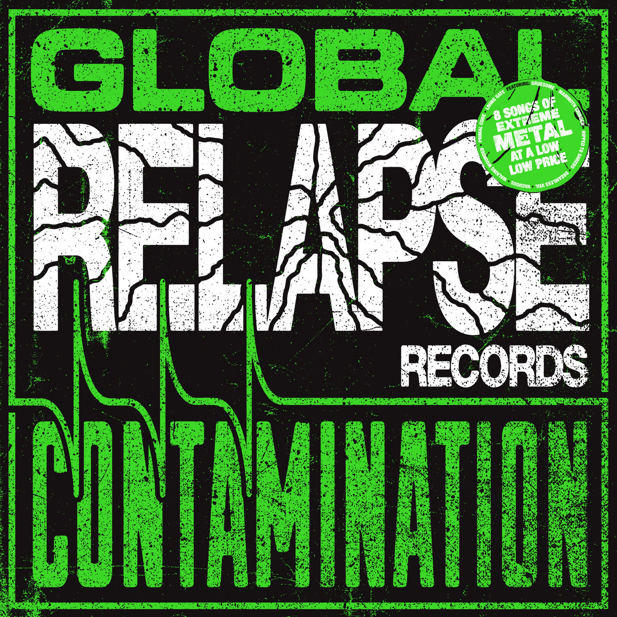 Relapse Global Contamination compilation LP | Ripped to Shreds