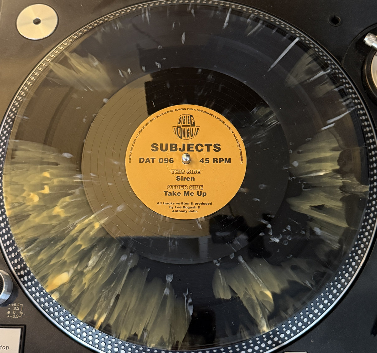 DAT096 Subjects - Take Me Up / Siren | Subjects | Deep Jungle Records