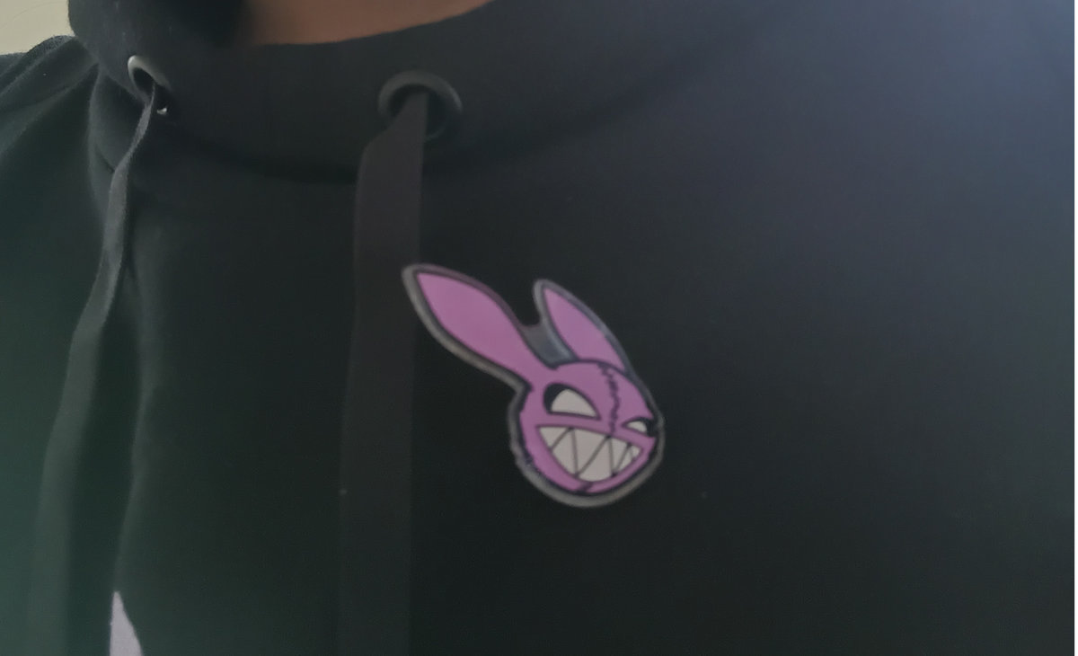 Acrylic Murder Bunny Pin | Rabbit Junk