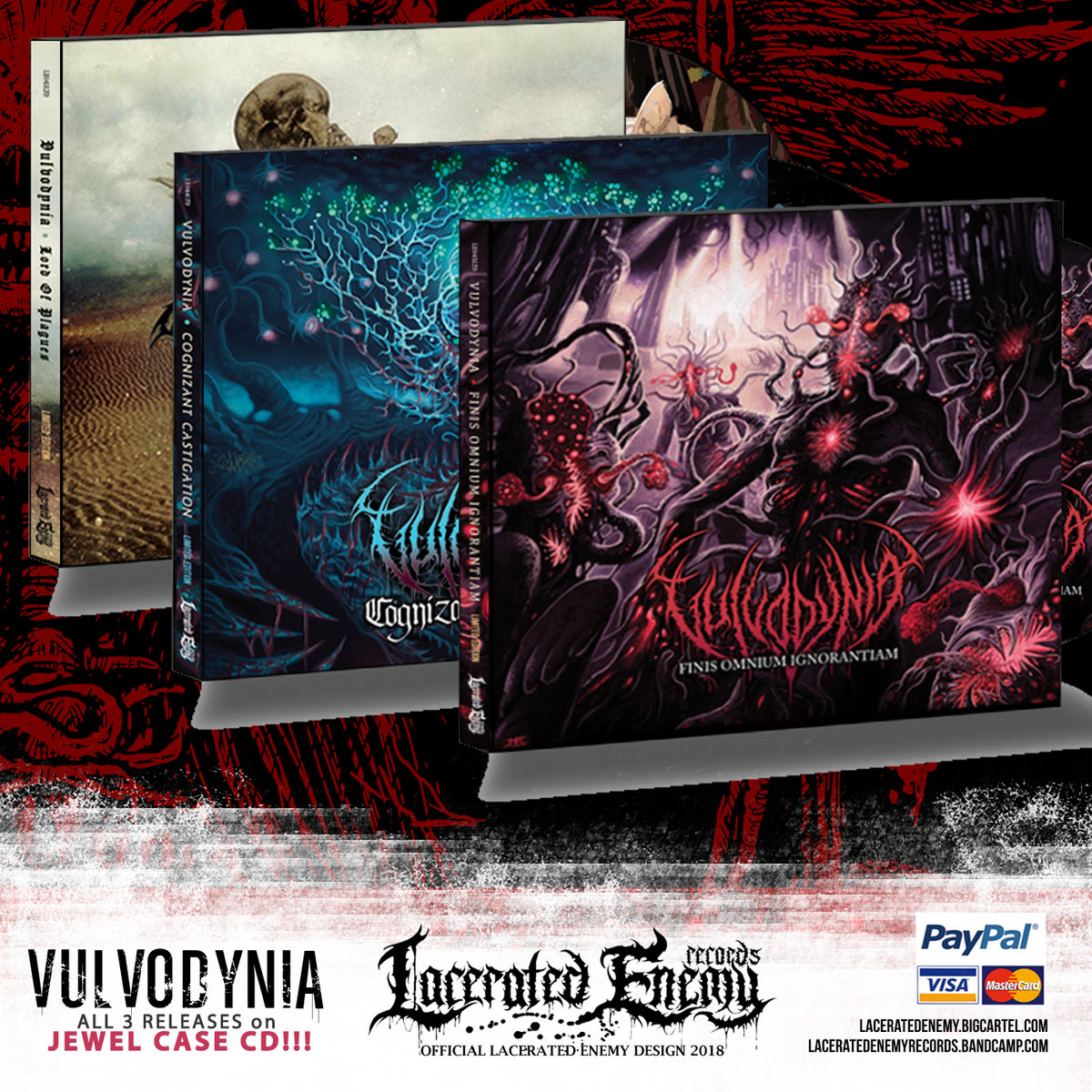 Vulvodynia 1stアルバム レア盤 Vulvodynia - Lord • Finis • Cognizant PHYSICAL | Lacerated Enemy