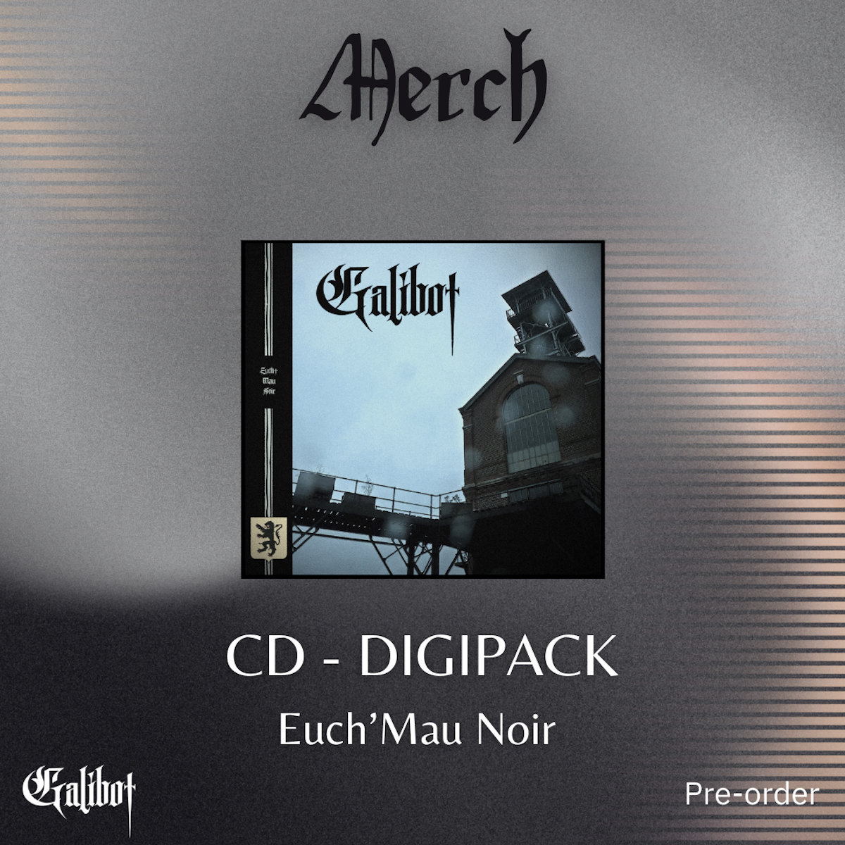 DIGIPACK CD - Euch'Mau Noir - GALIBOT