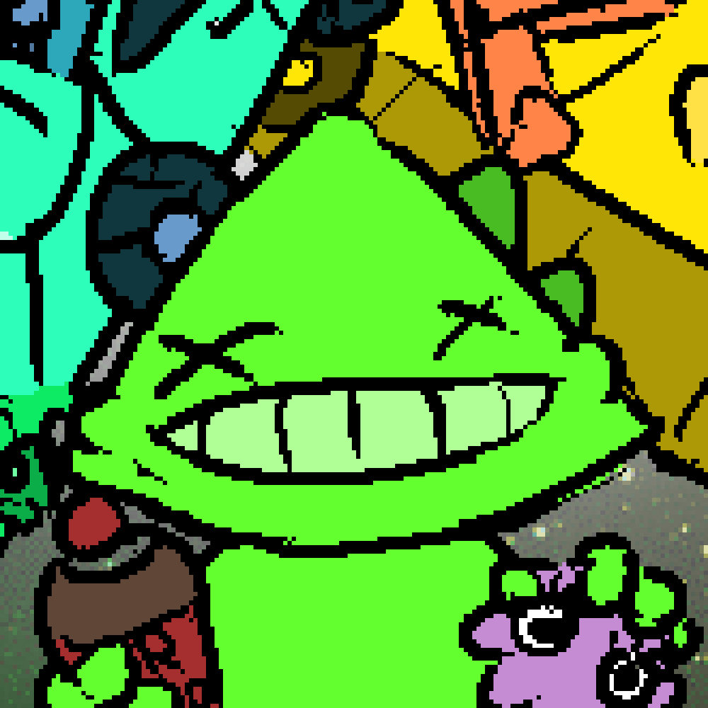 A cartoon Splattie portrait.
