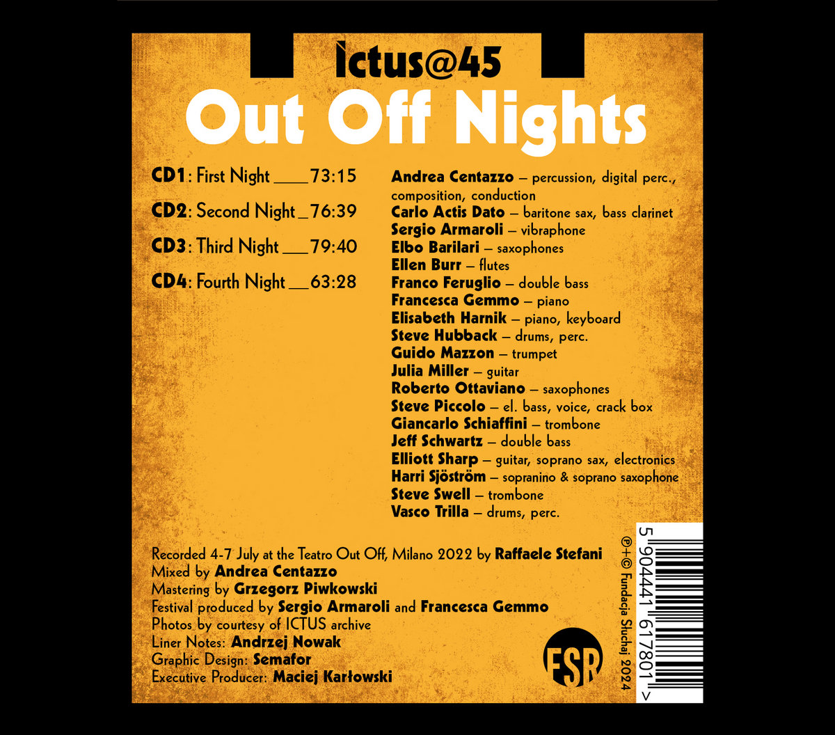 ICTUS@45 Out Off Nights | Andrea Centazzo - ICTUS@45 Out Off