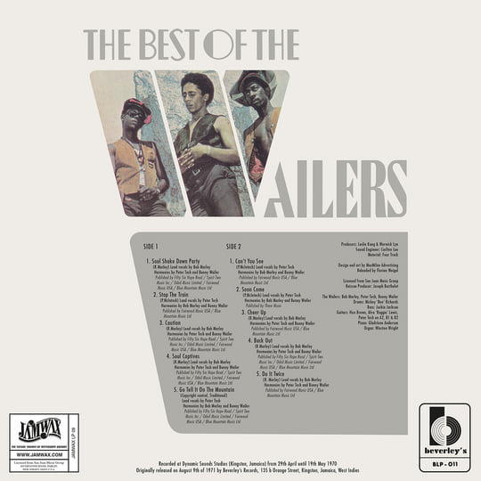洋楽 THE BEST OF THE WAILERS JA org LP The Best Of The Wailers | The Wailers | Jamwax