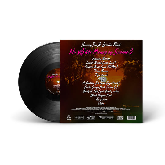 洋楽 SonnyJim - No Vi$ible Means of Income No Vi$ible Means of Income 3 (LP) | SonnyJim & Giallo Point | RRC