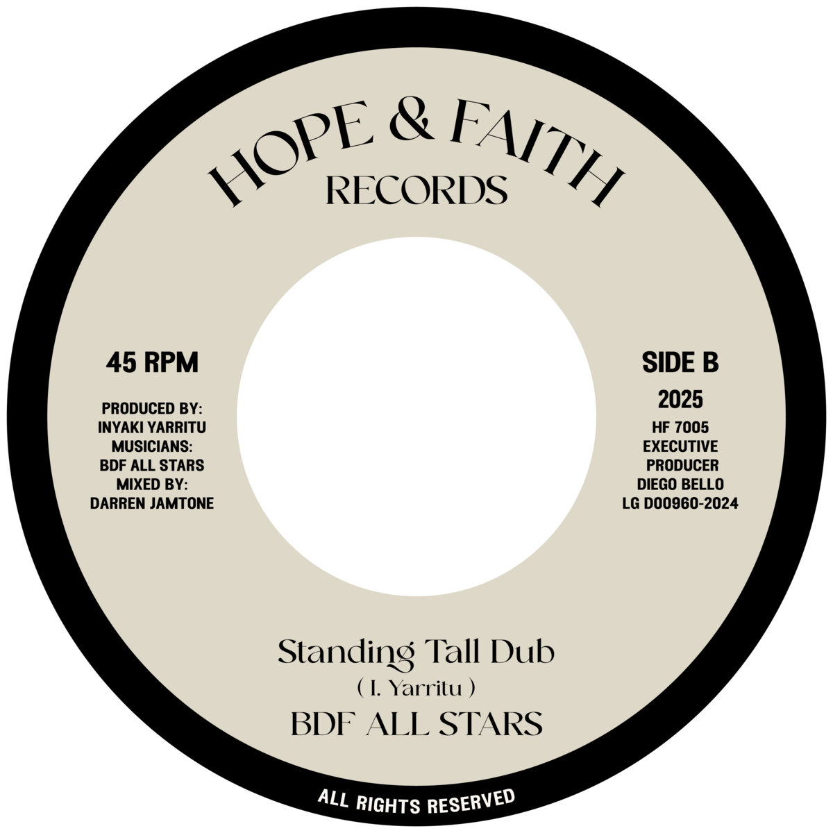 【廃盤】Horace Andy / Bullwackies All Stars Horace Andy - Standing tall / BDF All Stars - Standing dub