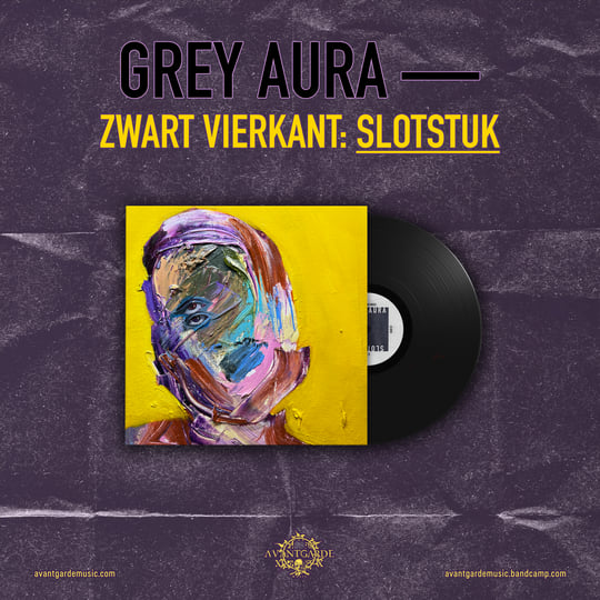 Zwart vierkant Slotstuk | Grey Aura | Avantgarde Music