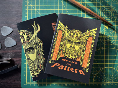 Green Man design A6 Notebooks | Jess Silk