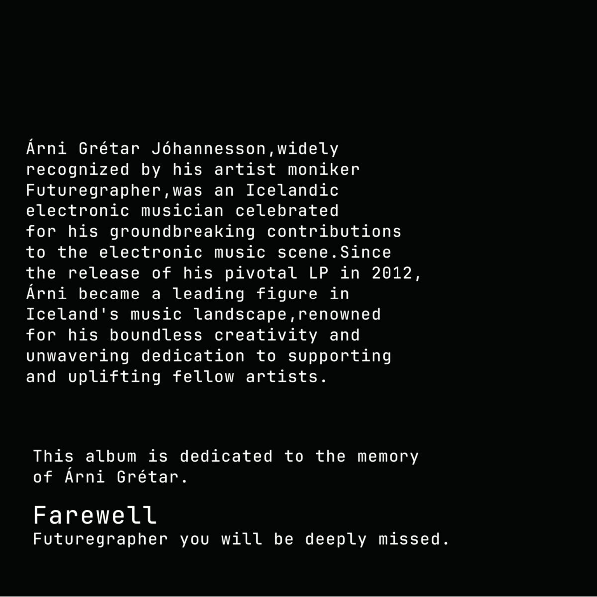 Farewell Futuregrapher | Various | Möller Records