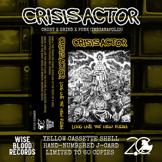 Wise Blood ‎– id 未開封LP Long Live the New Flesh | Crisis Actor | Wise Blood Records