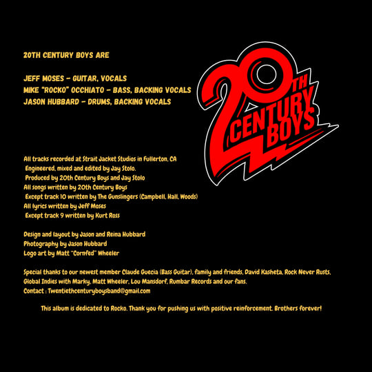 20th Century Boys | 20th Century Boys | Rum Bar Records