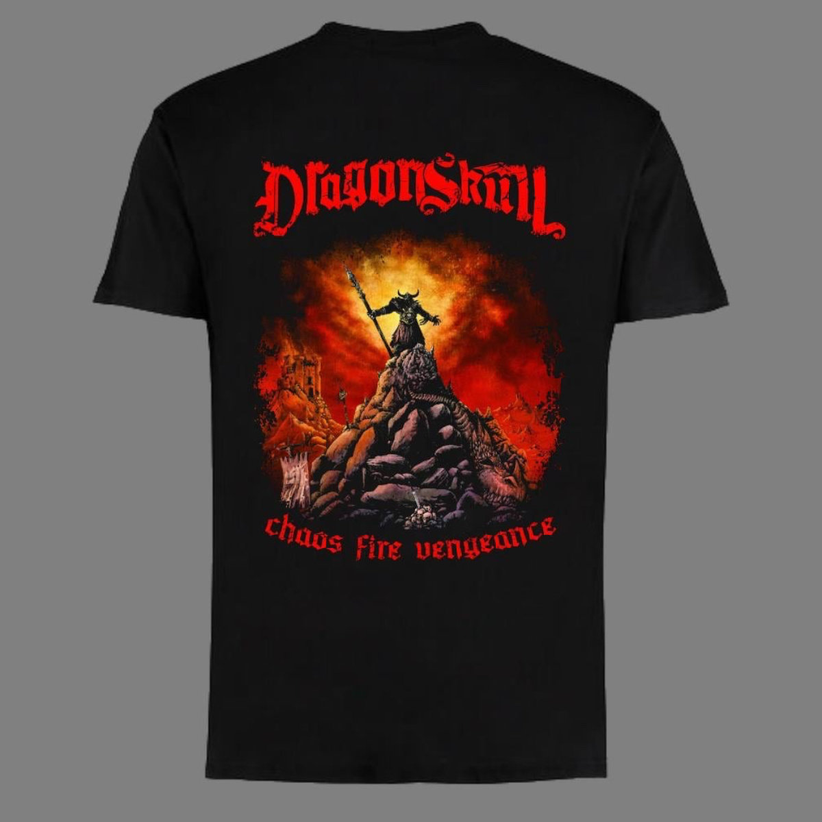 ミュージシャン The BONEZ Damaged Skull Tee Dragon Ash BROKEN BONEZ - Logo SKULL Graphic Oversized Loose Faded Tee (AS