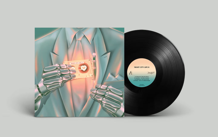 NIGHT CITY LIFE 2LP Spacetalk イタロディスコ 瀧見 Night City Life II | Various Artists | Spacetalk