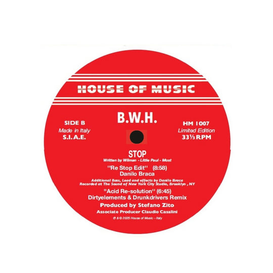 Stop - 4 Remixes [HM 1007] | B.W.H. | House of Music